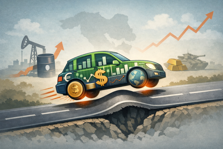 Hump i veien stopper ikke finansbilen