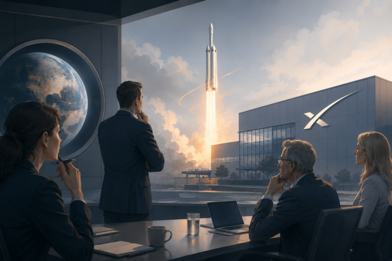 Ser på rakett som sendes opp fra SpaceX